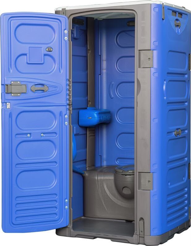 Clean portable restroom interior